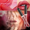 3 Pieces Metallic Diamond Liquid Glitter Shimmer Lipstick Matte Black