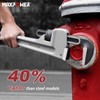 MAXPOWER 30-inch Pipe Wrench, Aluminum Straight Plumbing Wrench Heavy Duty
