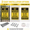 Do Not Block Driveway Sign – No Parking Unauthorized Vehicles