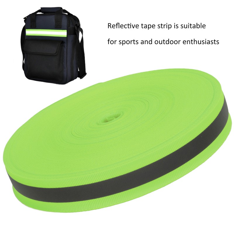 Reflective Ribbon Soft Durable Flexible Fluorescent Ribbon for Improving Night