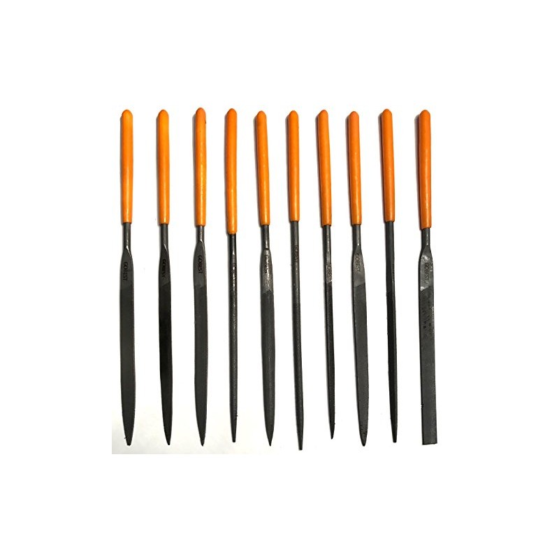 GOBEST Precision Needle File Metal Set 10 pcs 3x140x60 mm,