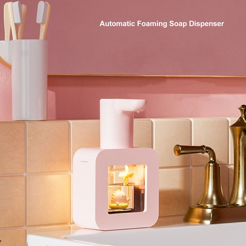 Automatic Foaming Soap Dispenser 3 Levels Adjustable Countertop Wall Mounted