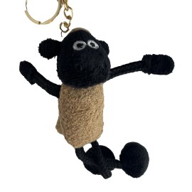 Unbranded Black Sheep Plush Keychain Bag Charm New in Package 6 inches