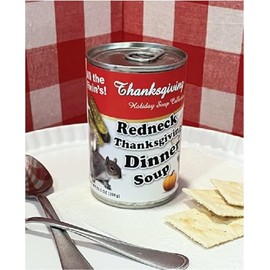 Redneck Thanksgiving Dinner Gag Soup Can Labels - Party Decorations, Supplies Favors - Funny Gift - Xmas Stocking Stuffer, Secret Santa, Hillbilly, Squirrel, Pumpkin, Country Decor (2)