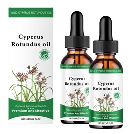 Cyprus Oil for Hair Removal,2PCS Natural Cyperus Rotundus Oil,Body Oils for Hair Removal,Soothing Reduce Hair & Moisturizes,Easy to Removal Body Hair & Hydrating,Cyperus Rotundus (60ML/2PACK)