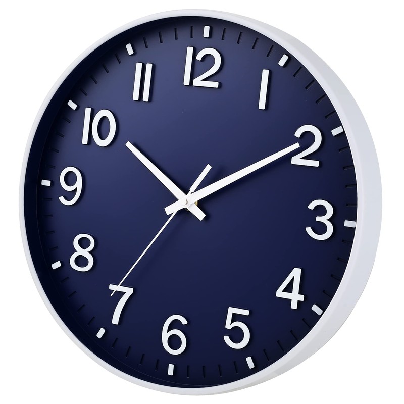 HZDHCLH Wall Clock 12 Inch Silent Non Ticking Clock for