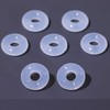 50Pcs Silicone Earring Backs Stopper Rings for Piercings, Clear Discs