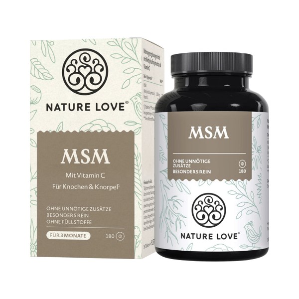 Nature Love MSM mit Vitamin C Tabletten 180 St, 187 g