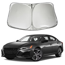 SZYUCHEN Car Windshield Sun Shade Sunshade Compatible with Nissan Kicks 2016-2024 Altima 2019-2024 Sentra 2020 2021 2022 2023 2024 S SV SR Sedan Accessories, Foldable Car Front Window Sun Shield