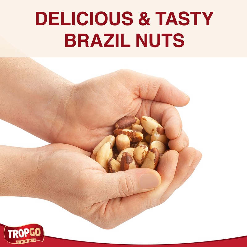 Tropgo Raw Brazil Nuts 500g - Packed Fresh, 100% Natural