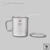 Keith titanium cup with pliable handle and lid Ti3204