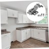 Operitacx 4pcs Stainless Steel Inset Cabinet Hinges Silent Hydraulic Design