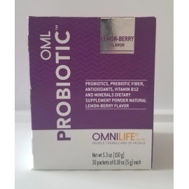 omnilife oml probiotic caja con 30 sobres savor Limon Berry suplemento  natural original