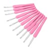 10pcs Crochet Hooks Kit Ergonomic Silicone Handles Crochet Hooks 6MM