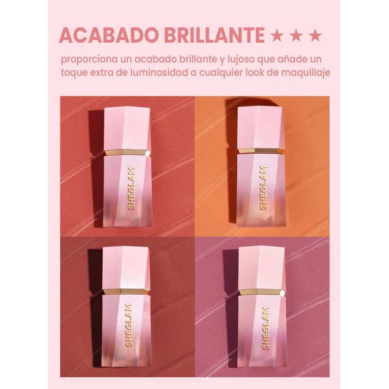 SHEGLAM Color Bloom Rubor Líquido Brillante - Devoted Maquillaje Blush