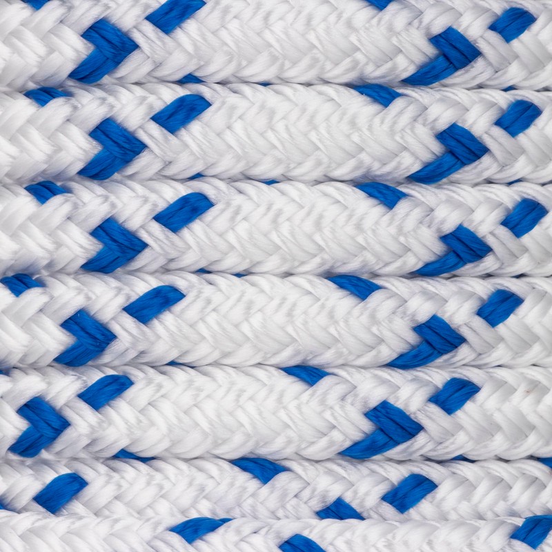 Double Braid Rope with Pyrene Blue Stitching, 32.8 ft (10