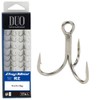 DUO (Duo) Genuine Treble Hooks for Saltwater, Set of 14,