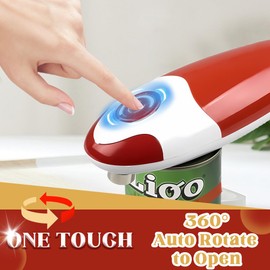 Electric Can Opener, Electric Tin Openers Hand Free, for Arthritis Hands, One Touch Switch Button, Smooth Edges and Safe to Use, Powerful and Easy to Use for Cooks and Housewives