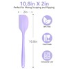Purple Rubber Spatula for Kitchen Use, 10.8In Silicone Spatulas for