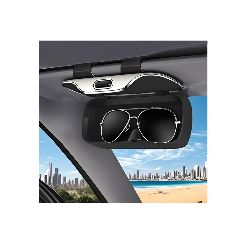 GDQ Car Sunglass Holder Eyeglass Holder Car Visor Glasses Case