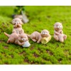 TANOMA 4PCS Otter Fairy Garden Supplies, Fairy Garden Miniature Figurines