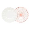Hasami Ware 476690 Shigeyama Pottery Chrysanthemum Shape, Small Portion Plate,