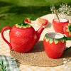 Widdop Cottage Garden Strawberry Ceramic Tableware - Strawberry Teapot -