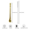 N A Steel Drinking Straws with Filter Spoon, 2 Pack