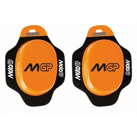 Motorcycle Knee Protectors Knee Sliders for Leather Combi (Orange)