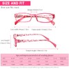 COJWIS 6 pack Lesebrille Blaulichtfilter Brille für Damen Federscharnier Lesehilfe