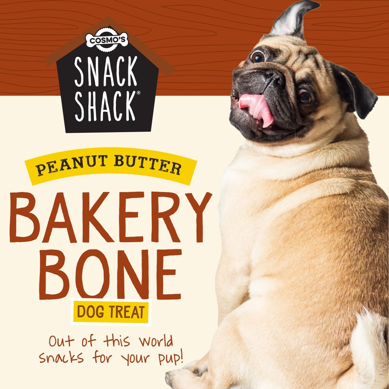 Cosmo's Snack Shack Peanut Butter Bakery Bone - All Natural