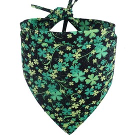KZHAREEN St. Patrick's Day Dog Bandana Reversible Triangle Bibs Scarf Accessories for Dogs Cats Pets Small