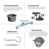 Neodrain Chrome 24-Inch Linear Shower Drain with Removable Quadrato Pattern