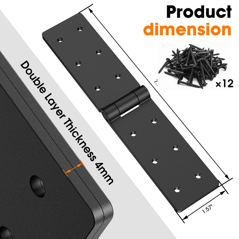 Heavy Duty Gate Hinges, 270 Degree Outdoor Hinge, Heavy Duty