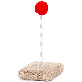 North American Pet Classy Kitty 13.5" Kitty Spring Toy 5.5x13.5x7 (Colors may Vary)