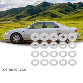 ACROPIX M12 Oil Drain Plug Gaskets Kit Fit for Toyota Camry - Pack of 50 Silver Tone