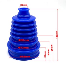 Carmoeignin Small Shaft Universal CV Boot Kit,Upgrade Thick Silicone Constant Velocity Joint Gaiter Boot(Blue)