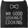 MoonWorks Men's BBQ Apron Grill King Apron for Men Crown,