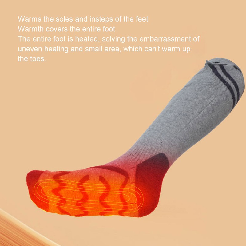 Heated Socks for Men Women Adjustable 5000mAh Rechargeable Battery Heated