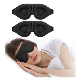 2 Gafas Para Dormir 3d, Transpirables Y Ajustables                                                                                                    