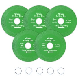 LEONTOOL Glass Cutting Discs, Glass Cutting Discs, Outer Diameter 3.9 inches (100 mm), Thick 0.04 inch (1 mm), Ultra Thin Glass Cutter Blade with Converted Metal Ring (0.9 inch (22.2 mm) (0.8 inch (20
