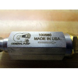 General Pump 100560 Inline High-Pressure Filter Quick Disconnect, 100 Mesh Screen, 416 Stainless Steel, 8.0 GPM, 5500 Maximum psi