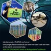 Bamboo Toothbrushes 10 Pack, BPA Free Plant Based Soft Bristle