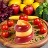 Red and Yellow Manual Fancy Sausage Cutter Barbecue Hot Dogs