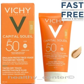Vichy Capital Soleil BB Tinted Mattifying Dry Touch Face Fluid SPF50 50ml NIB