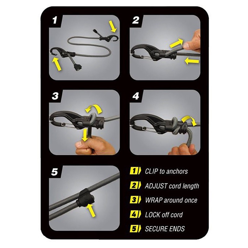 Nite Ize KBB5-03-01 KnotBone Adjustable Bungee size # 5