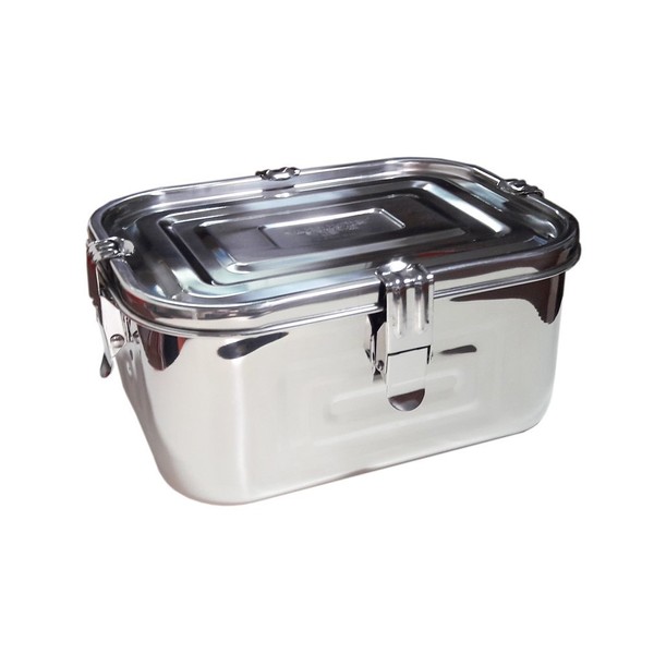 Stainless Steel 101oz(3L)Rectangular Seal Kimchi Food Leakproof Airtight Storage Container