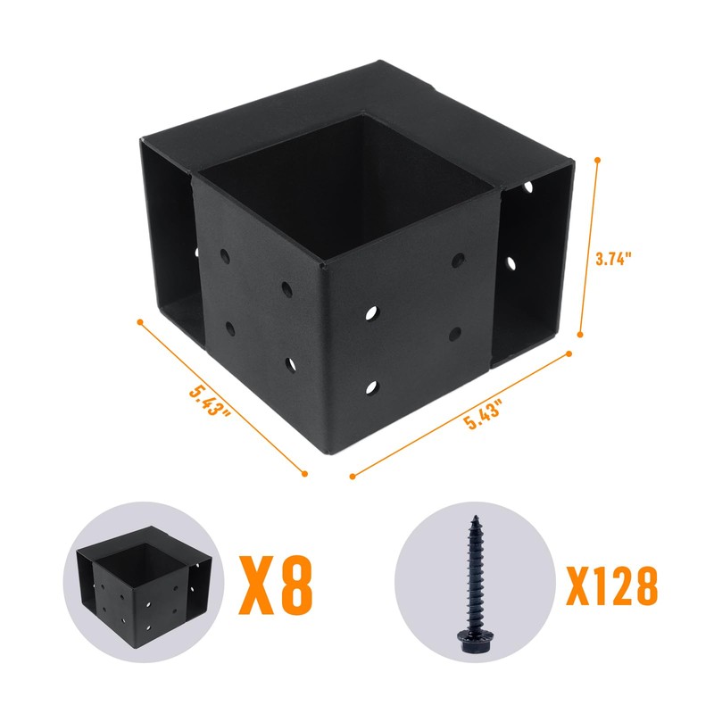 Heavy Duty Workbench Bracket Kit – Set of 8 Steel
