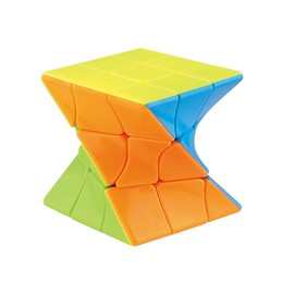 Willking Cube Twist 3x3 Stickerelss Speed Cube Vivid Color Magic Puzzle Toys (Twist 3rd Order)