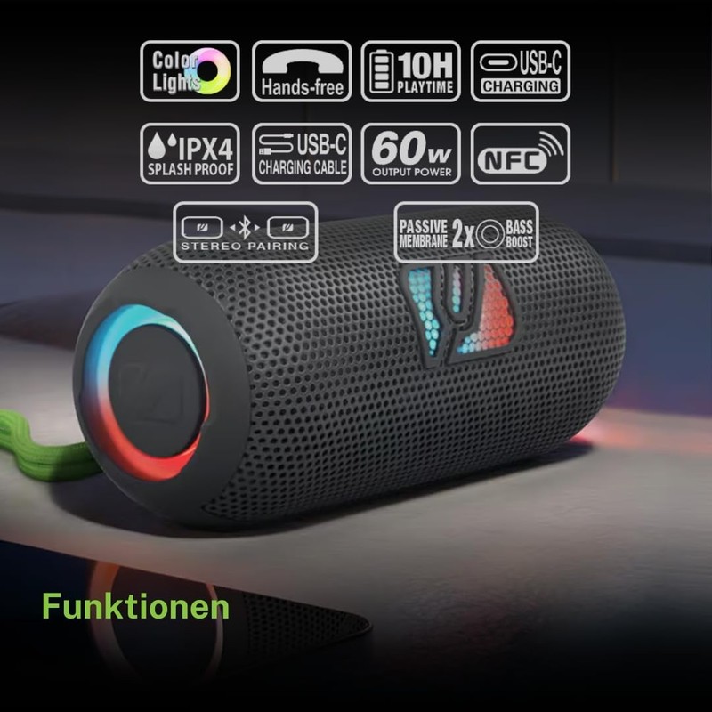 MUSE M-790 BT Bluetooth Speaker with 60 W and Light